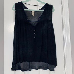 Free People Sleeveless Buttoned Top, S